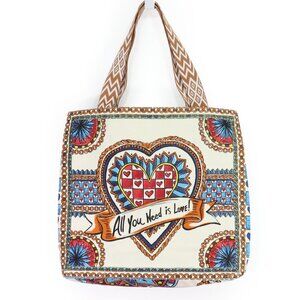 Brighton Believe In Love Market Tote Bag Canvas Shopper Limited Edition